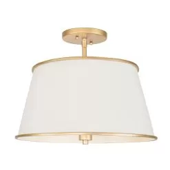 Coco 364S04MWFG 4-Light Semi-Flush - Matte White/French Gold 9 Coco 364S04MWFG 4-Light Semi-Flush - Matte White/French Gold -Lighting Decoration Store 364S04MWFG