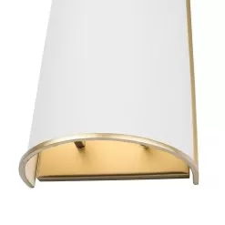 Coco 364W02MWFG 2-Light Wall Sconce - Matte White/French Gold 10 Coco 364W02MWFG 2-Light Wall Sconce - Matte White/French Gold -Lighting Decoration Store 364W02MWFG Detail 1