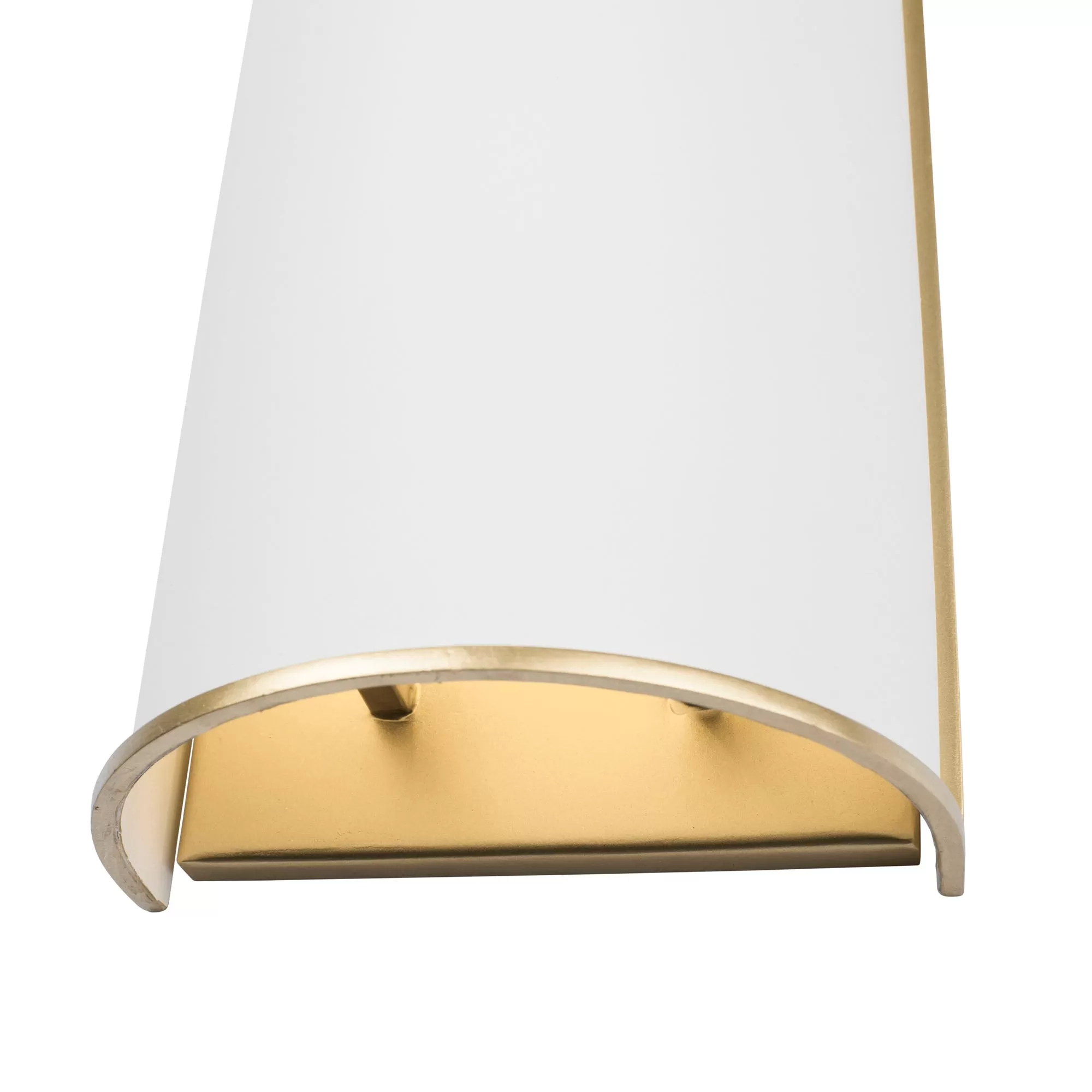 Coco 364W02MWFG 2-Light Wall Sconce - Matte White/French Gold 5 Coco 364W02MWFG 2-Light Wall Sconce - Matte White/French Gold - Image 5