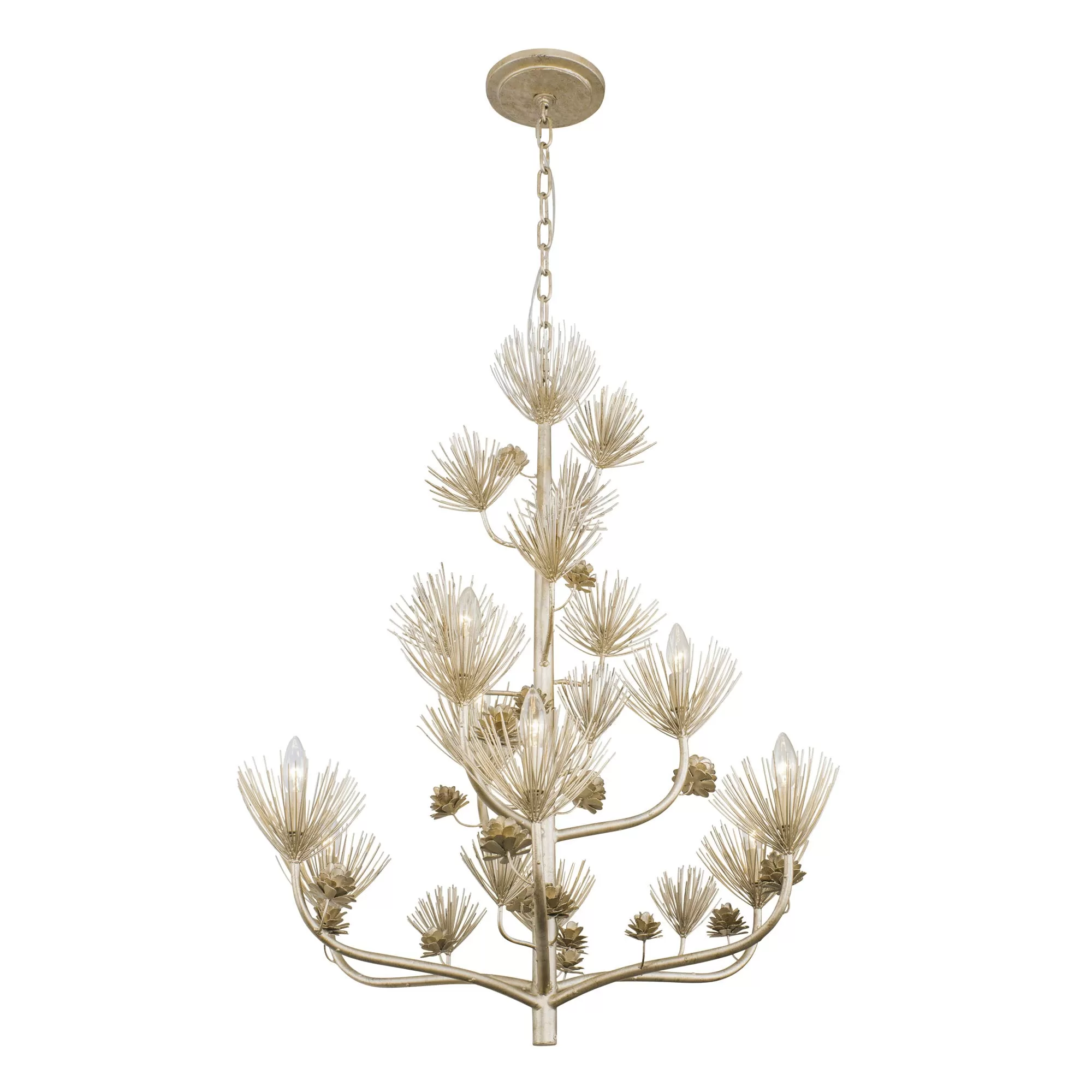 Pinion 365C09ZG 9-Light Chandelier - Zen Gold 4 Pinion 365C09ZG 9-Light Chandelier - Zen Gold - Image 4