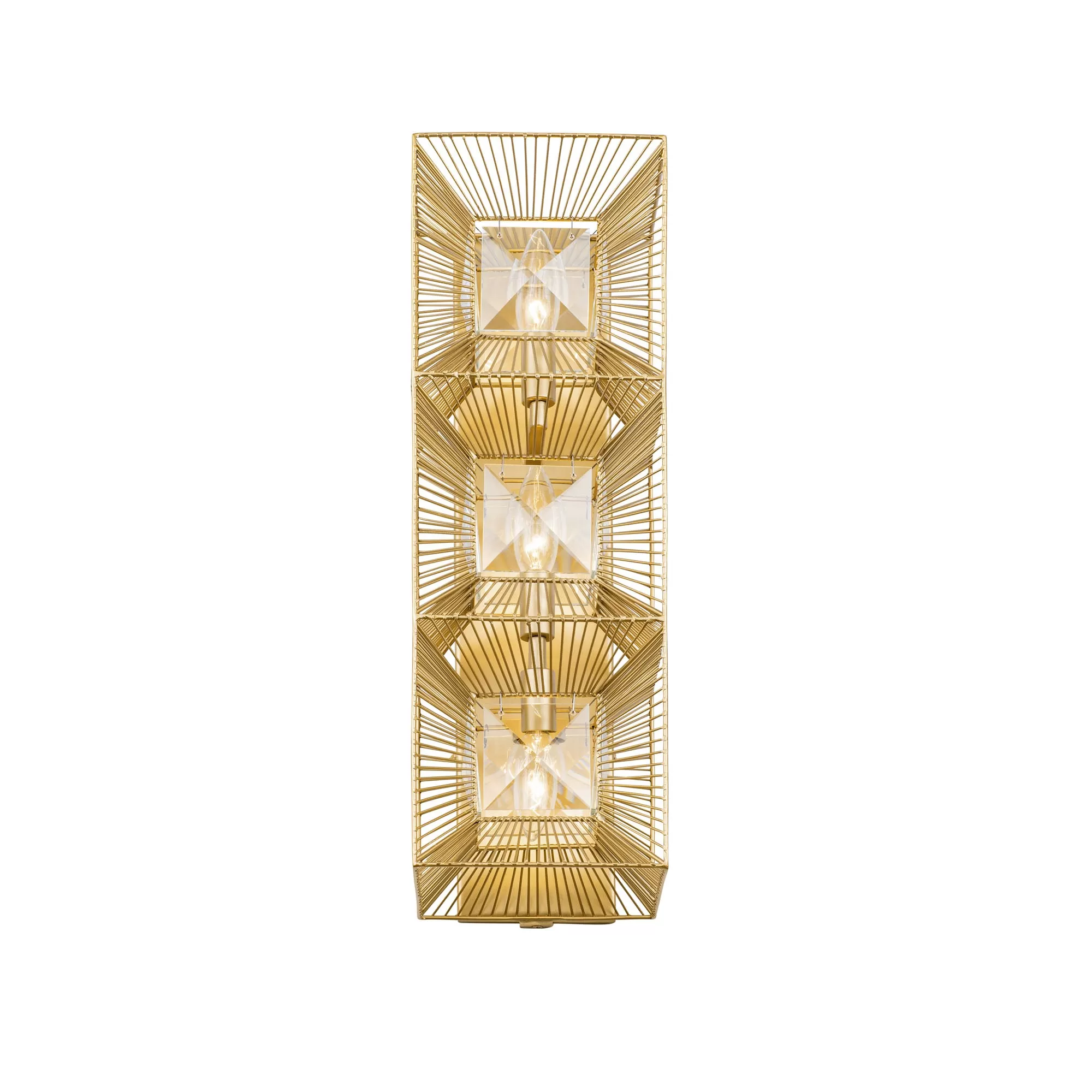 Arcade 366W03FG 3-Light Wall Sconce - French Gold 3 Arcade 366W03FG 3-Light Wall Sconce - French Gold - Image 3