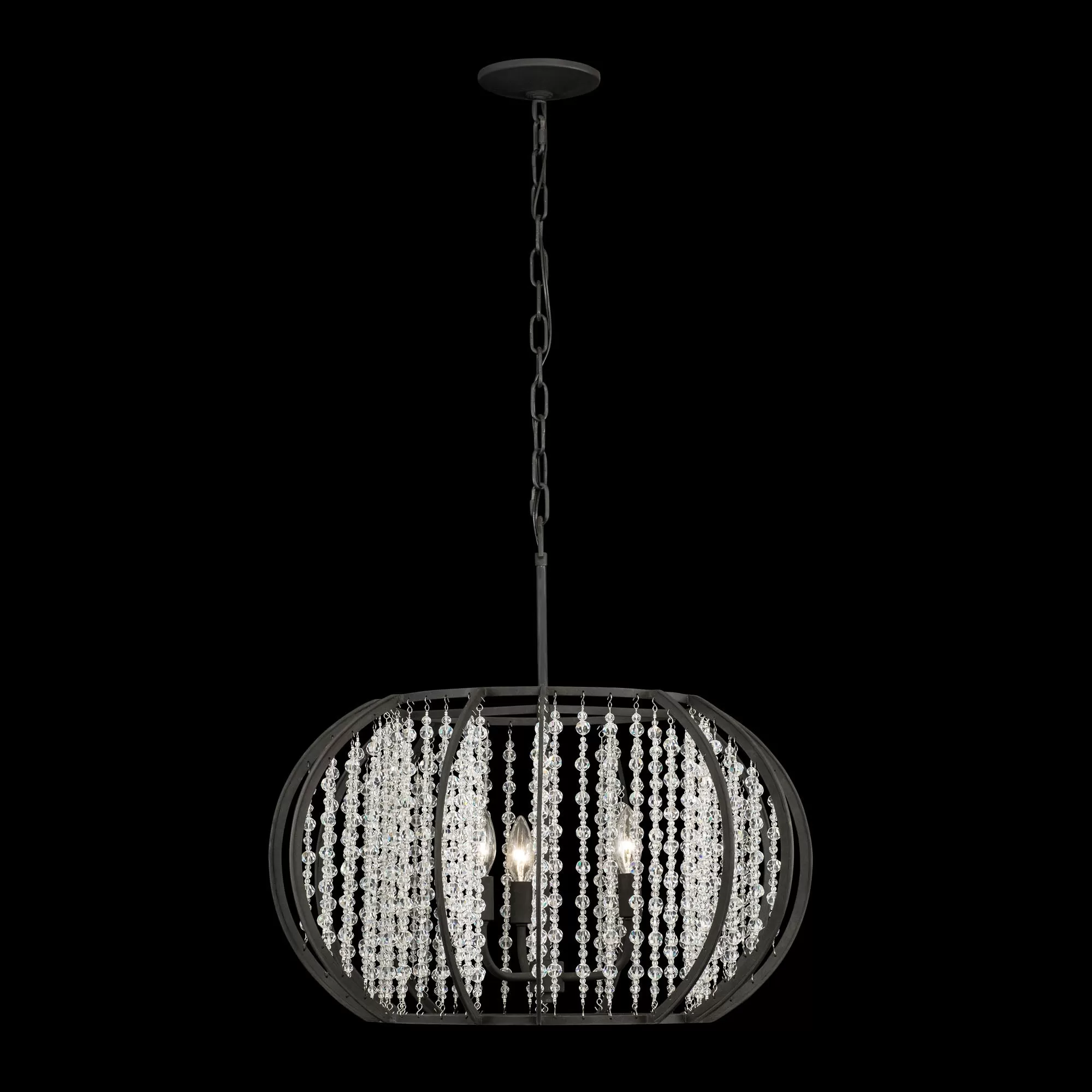 Caesar 367P03CB 3-Light Pendant Light - Carbon 6 Caesar 367P03CB 3-Light Pendant Light - Carbon - Image 6