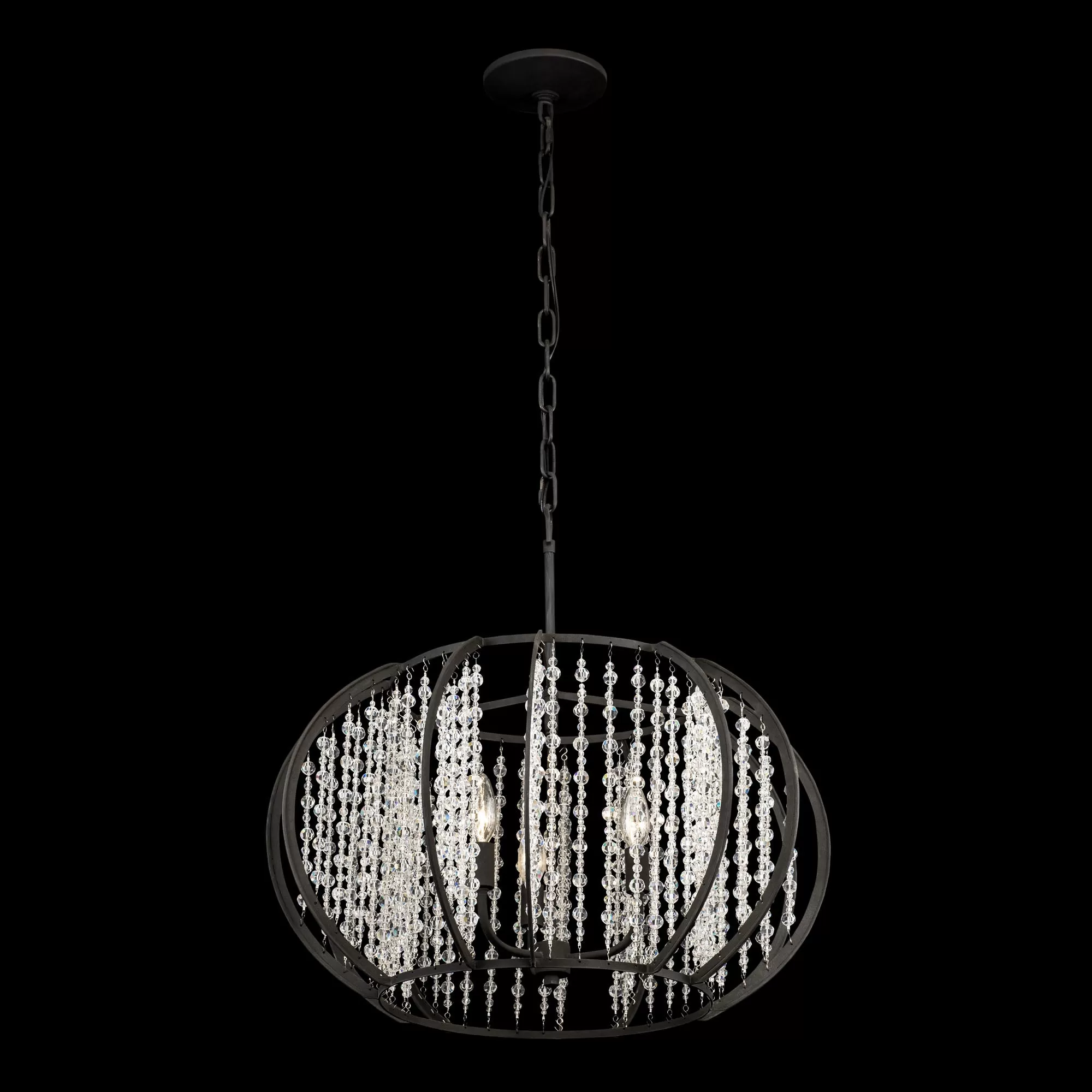 Caesar 367P03CB 3-Light Pendant Light - Carbon 2 Caesar 367P03CB 3-Light Pendant Light - Carbon - Image 2