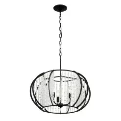 Caesar 367P03CB 3-Light Pendant Light - Carbon 8 Caesar 367P03CB 3-Light Pendant Light - Carbon -Lighting Decoration Store 367P03CB 3