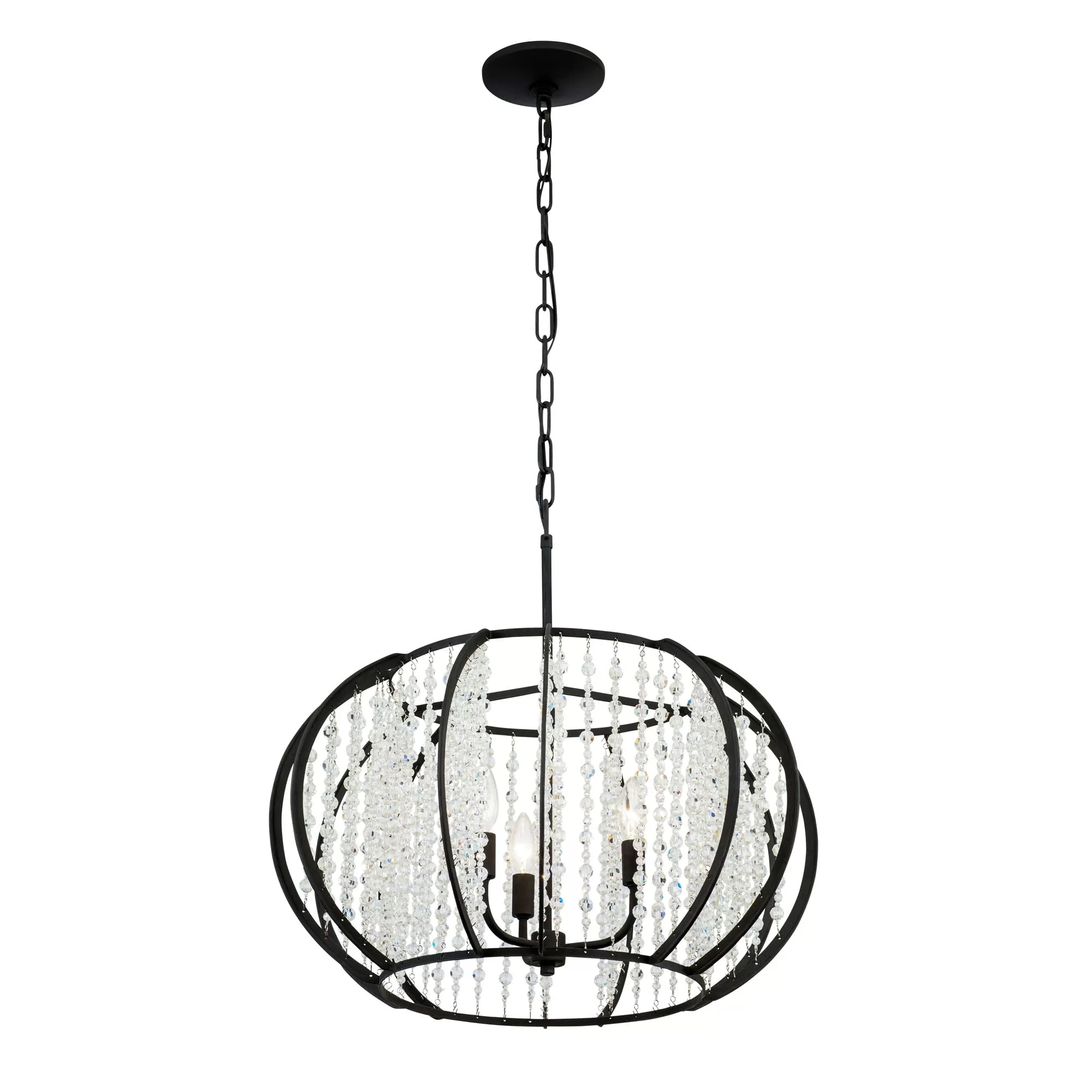 Caesar 367P03CB 3-Light Pendant Light - Carbon 3 Caesar 367P03CB 3-Light Pendant Light - Carbon - Image 3