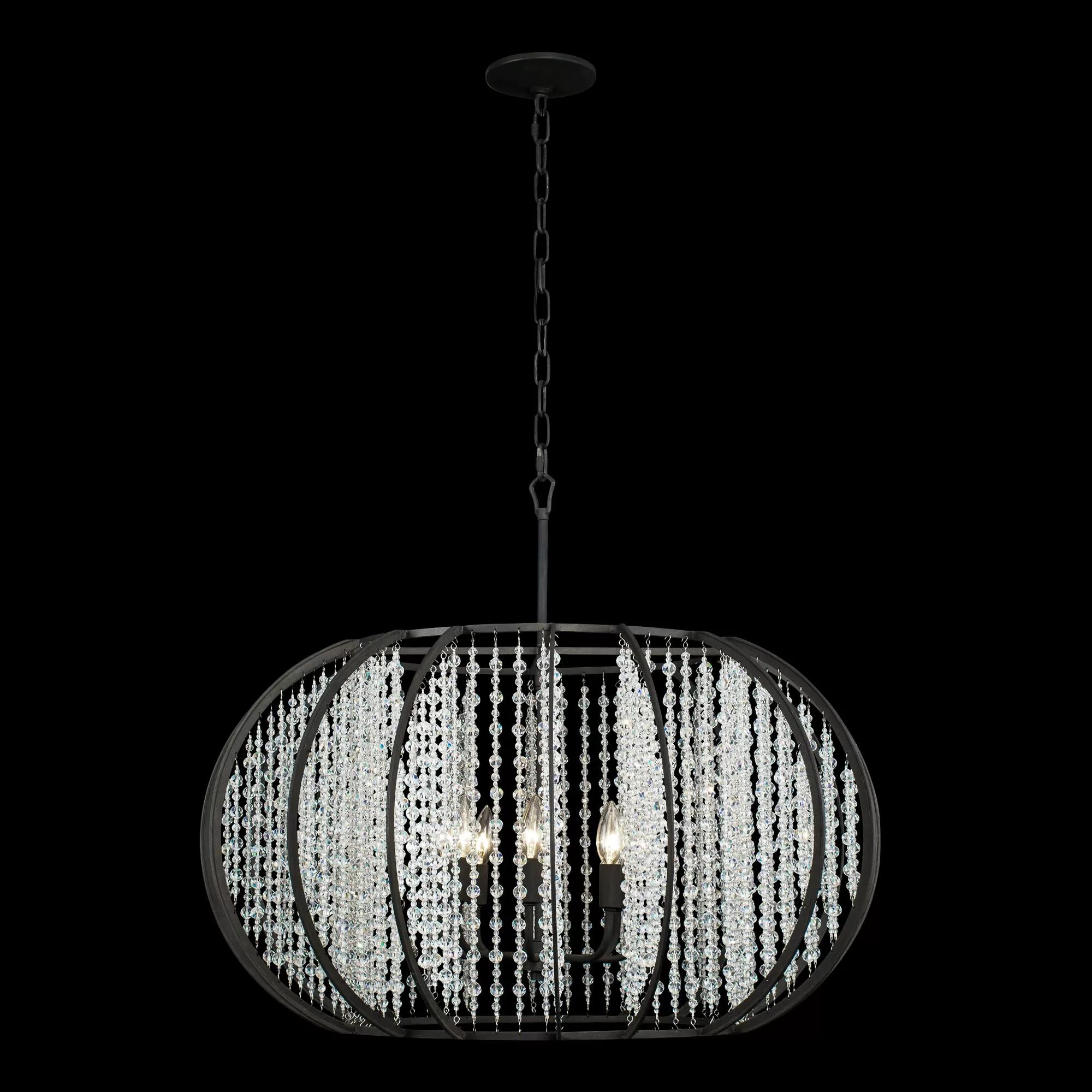 Caesar 367P08CB 8-Light Pendant Light - Carbon 6 Caesar 367P08CB 8-Light Pendant Light - Carbon - Image 6