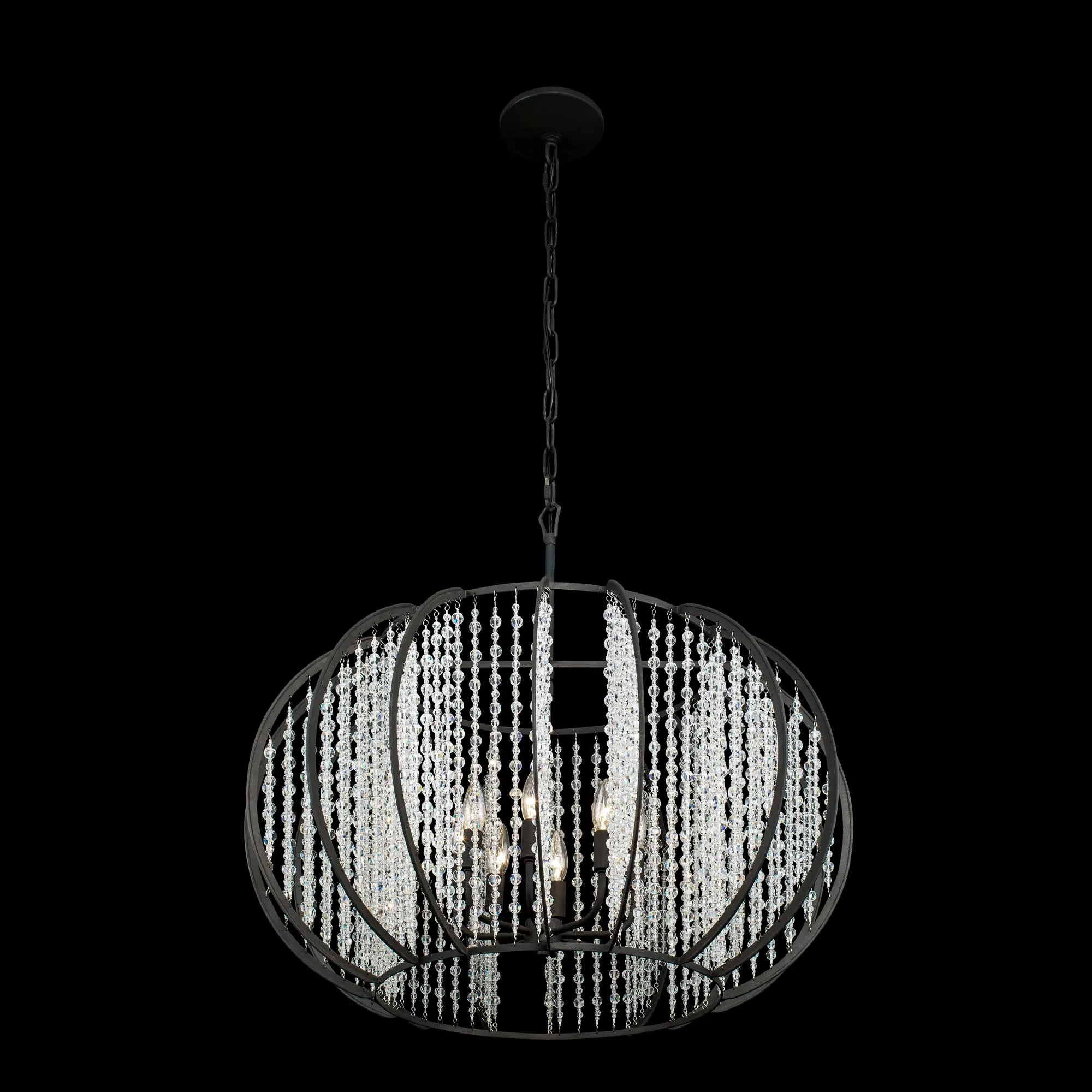 Caesar 367P08CB 8-Light Pendant Light - Carbon 2 Caesar 367P08CB 8-Light Pendant Light - Carbon - Image 2
