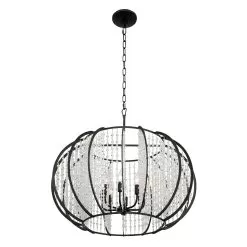 Caesar 367P08CB 8-Light Pendant Light - Carbon 8 Caesar 367P08CB 8-Light Pendant Light - Carbon -Lighting Decoration Store 367P08CB 3