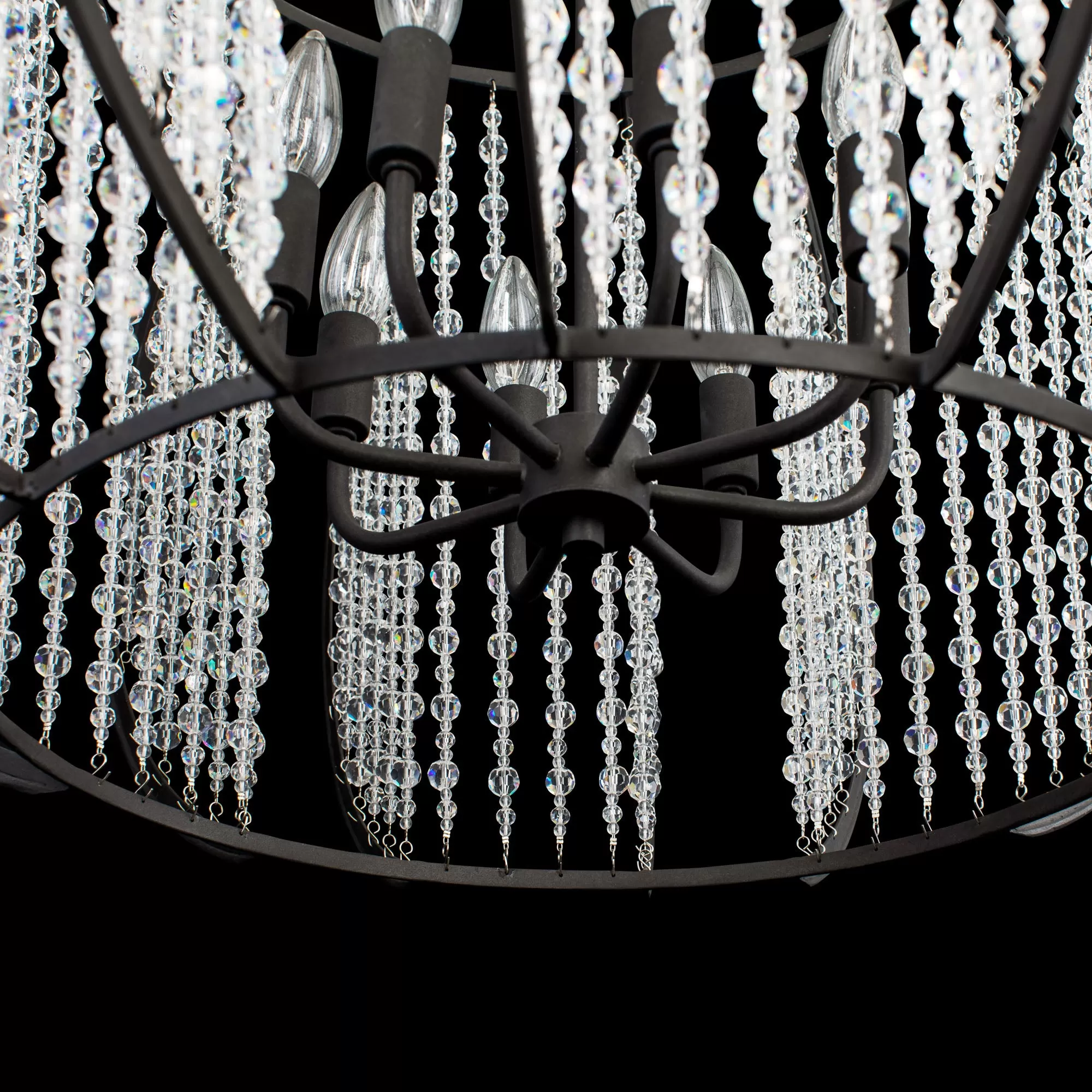 Caesar 367P08CB 8-Light Pendant Light - Carbon 4 Caesar 367P08CB 8-Light Pendant Light - Carbon - Image 4