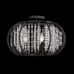 Caesar 367S03CB 3-Light Semi-Flush - Carbon 9 Caesar 367S03CB 3-Light Semi-Flush - Carbon -Lighting Decoration Store 367S03CB