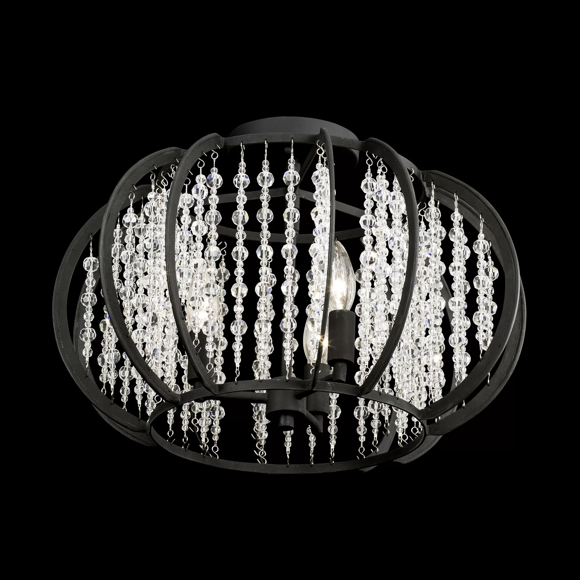 Caesar 367S03CB 3-Light Semi-Flush - Carbon 2 Caesar 367S03CB 3-Light Semi-Flush - Carbon - Image 2