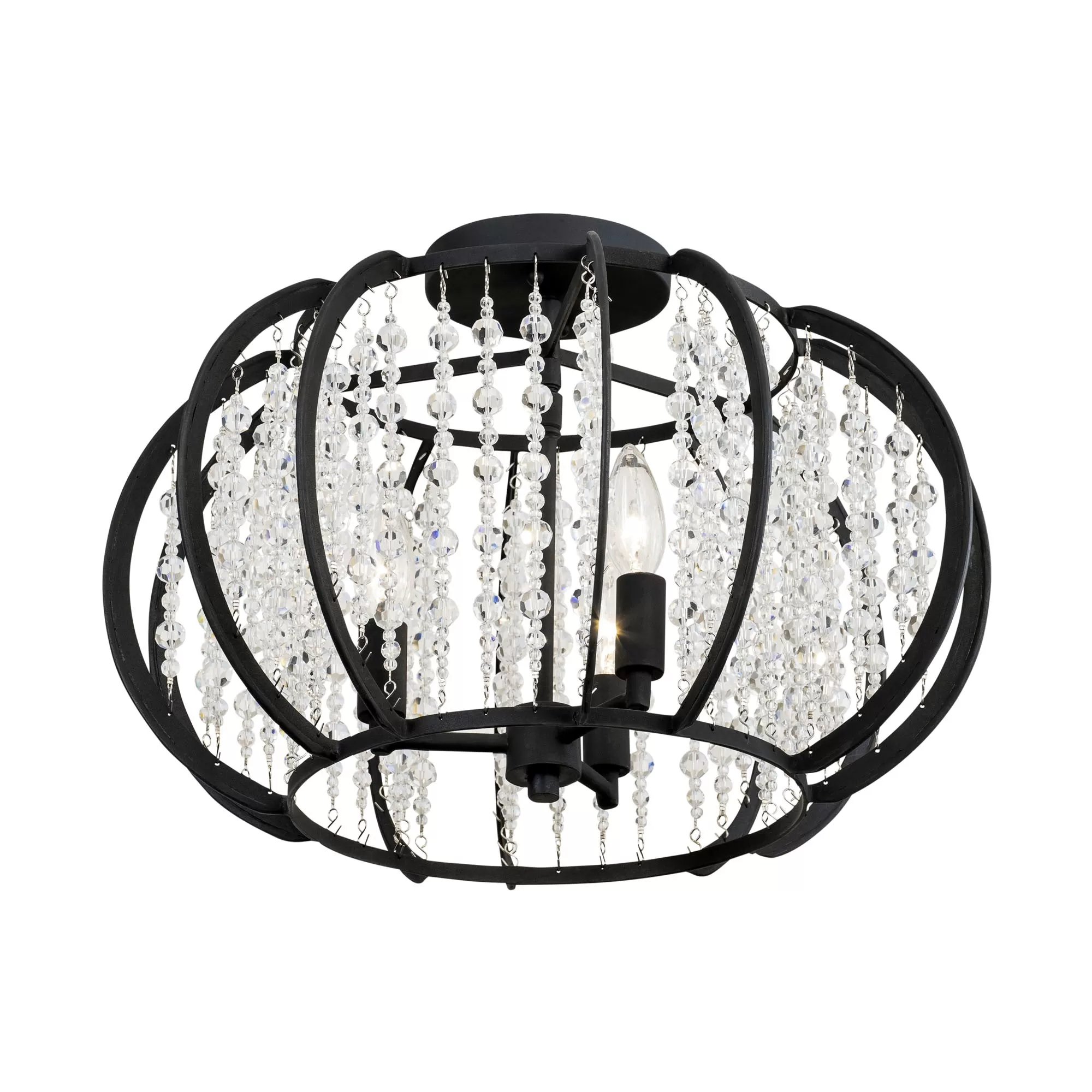 Caesar 367S03CB 3-Light Semi-Flush - Carbon 3 Caesar 367S03CB 3-Light Semi-Flush - Carbon - Image 3