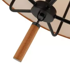 Secret Agent 368P05BLC 5-Light Pendant Light - Black/Camel Leather -Lighting Decoration Store 368P05BLC Detail 2