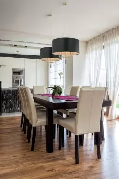 Secret Agent 368P05GOB 5-Light Pendant Light - Painted Gold/Black Leather -Lighting Decoration Store 368P05GOB app