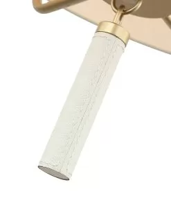 Secret Agent 368P05GOW 5-Light Pendant Light - Painted Gold/White Leather -Lighting Decoration Store 368P05GOW Detail 1