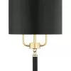 Secret Agent 368W02GOB 2-Light Wall Sconce - Painted Gold/Black Leather