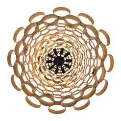 Totally Tubular 369P10AGCB 10-Light Pendant Light - Antique Gold/Carbon Black -Lighting Decoration Store 369P10AGCB 2