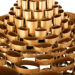 Totally Tubular 369P10AGCB 10-Light Pendant Light - Antique Gold/Carbon Black -Lighting Decoration Store 369P10AGCB Detail 1