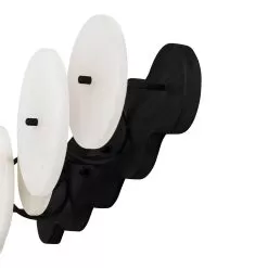 Cosmos 370B02MB 2-Light Vanity Light - Matte Black -Lighting Decoration Store 370B02MB Detail 1