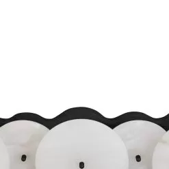 Cosmos 370B03MB 3-Light Vanity Light - Matte Black -Lighting Decoration Store 370B03MB Detail 1