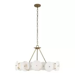 Cosmos 370C06HG 6-Light Chandelier - Havana Gold