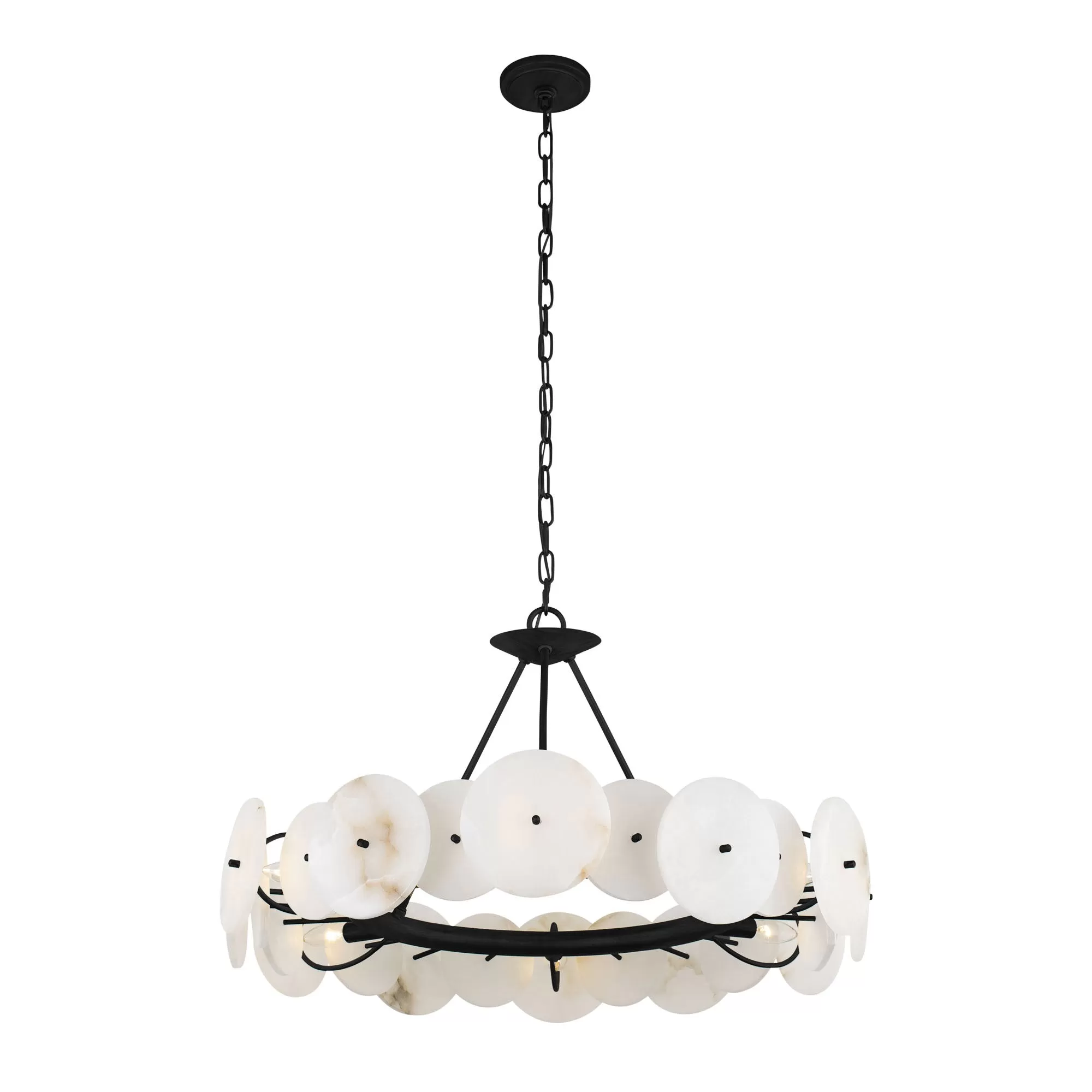 Cosmos 370C06MB 6-Light Chandelier - Matte Black 3 Cosmos 370C06MB 6-Light Chandelier - Matte Black - Image 3