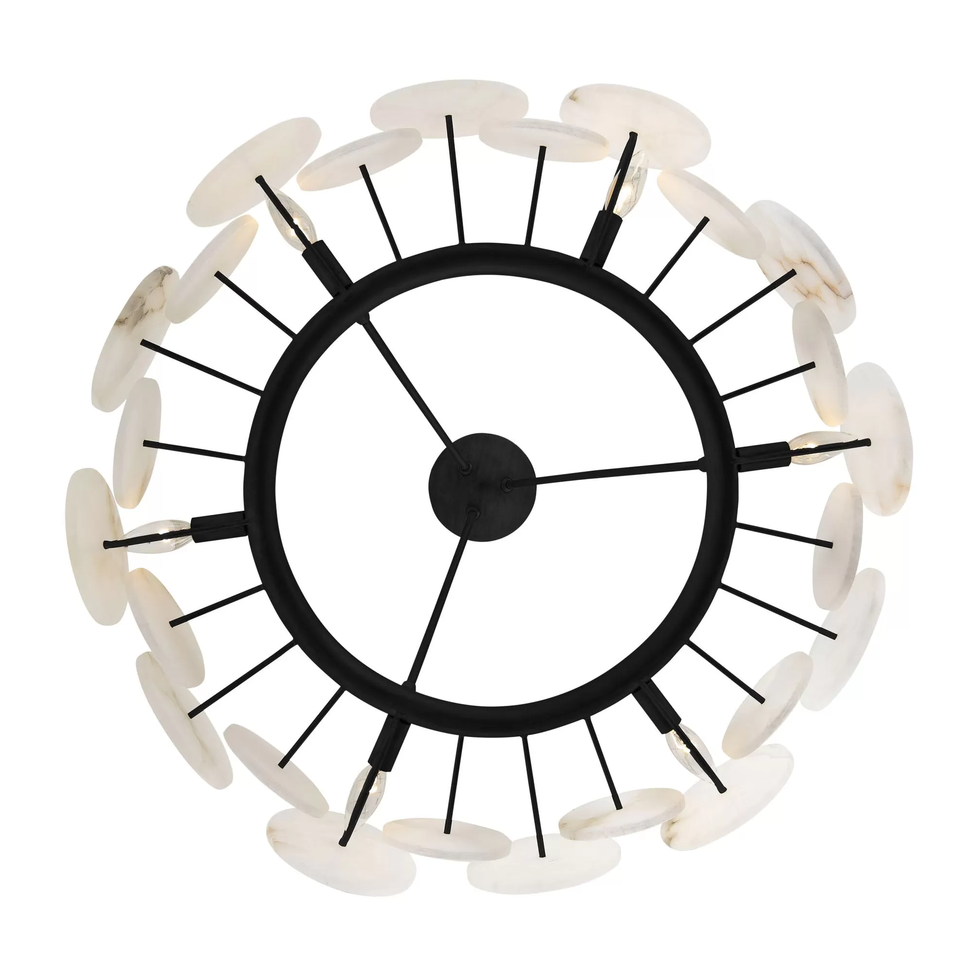 Cosmos 370C06MB 6-Light Chandelier - Matte Black 4 Cosmos 370C06MB 6-Light Chandelier - Matte Black - Image 4