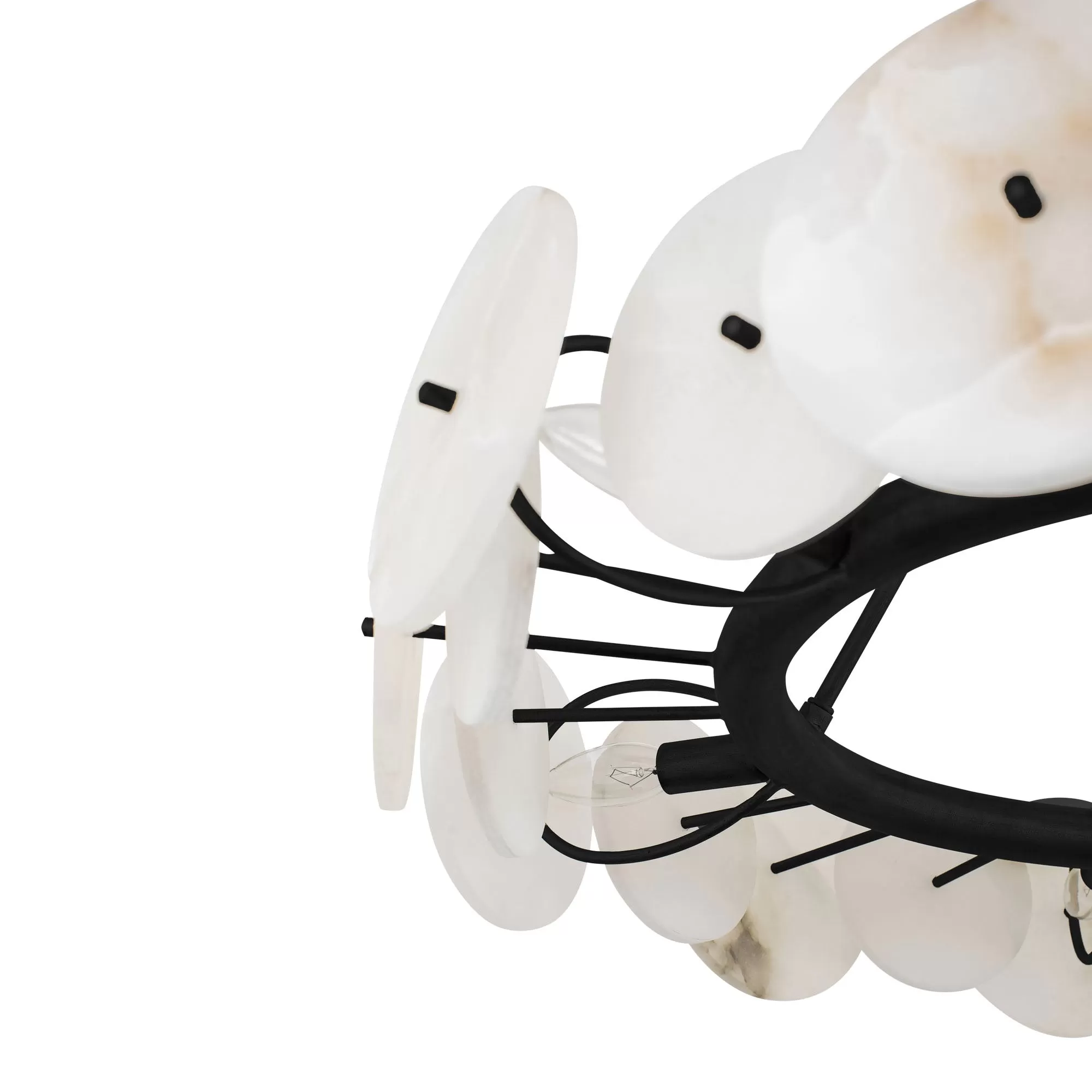 Cosmos 370C06MB 6-Light Chandelier - Matte Black 2 Cosmos 370C06MB 6-Light Chandelier - Matte Black - Image 2