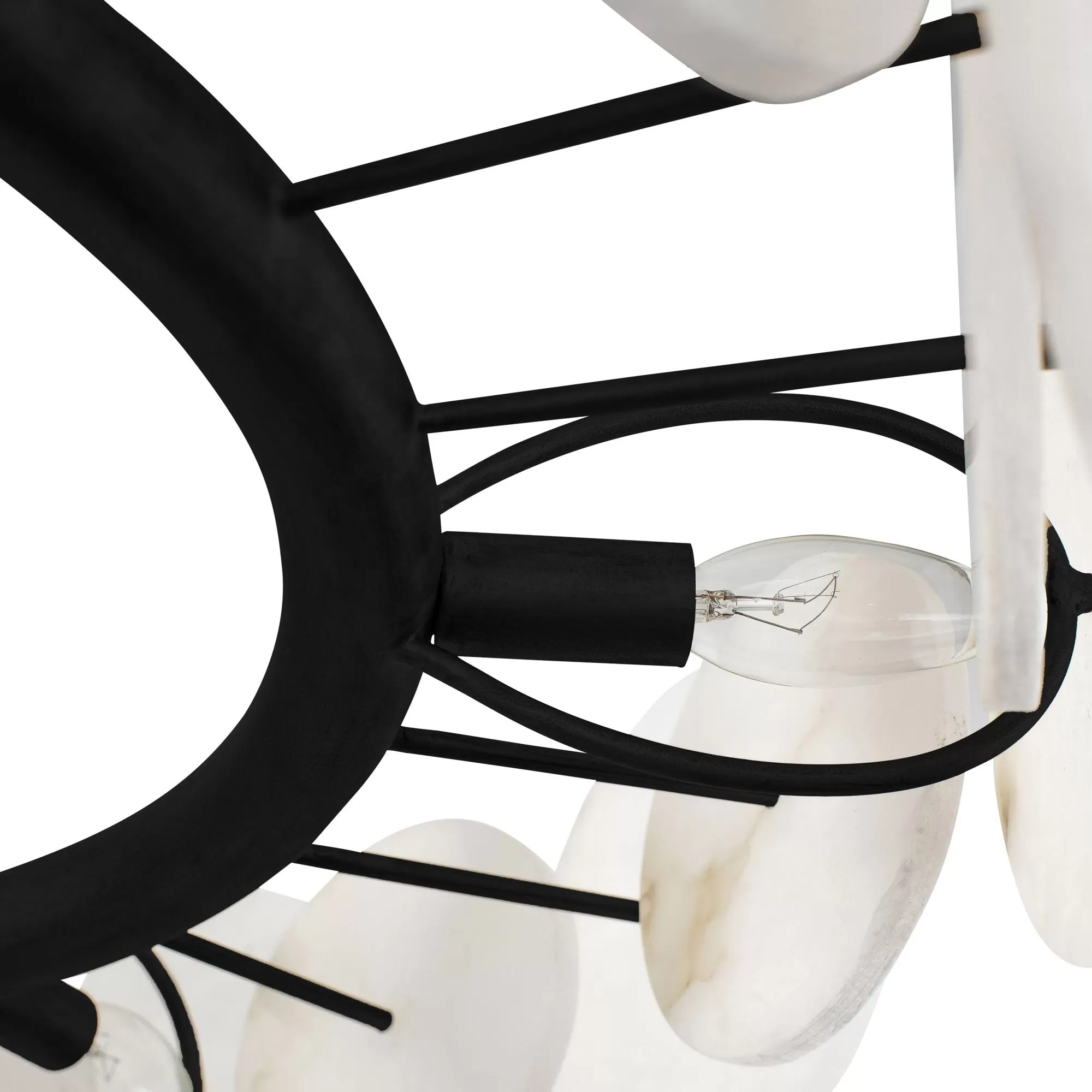 Cosmos 370C06MB 6-Light Chandelier - Matte Black 6 Cosmos 370C06MB 6-Light Chandelier - Matte Black - Image 6