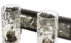 Hammer Time 371B02CBPS 2-Light Vanity Light - Carbon/Polished Stainless -Lighting Decoration Store 371B02CBPS Detail 1