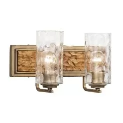 Hammer Time 371B02HGC 2-Light Vanity Light - Havana Gold/Cinnamon -Lighting Decoration Store 371B02HGC