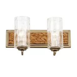 Hammer Time 371B02HGC 2-Light Vanity Light - Havana Gold/Cinnamon -Lighting Decoration Store 371B02HGC 3