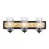 Hammer Time 371B03CBFG 3-Light Vanity Light - Carbon/French Gold