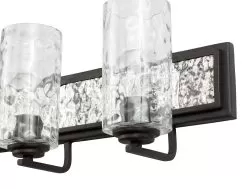 Hammer Time 371B03CBPS 3-Light Vanity Light - Carbon/Polished Stainless -Lighting Decoration Store 371B03CBPS Detail 1