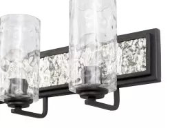Hammer Time 371B04CBPS 4-Light Vanity Light - Carbon/Polished Stainless -Lighting Decoration Store 371B04CBPS Detail 1