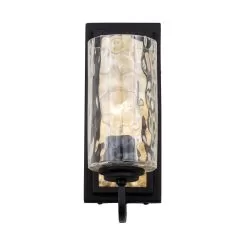 Hammer Time 371W01CBFG 1-Light Wall Sconce - Carbon/French Gold -Lighting Decoration Store 371W01CBFG 3