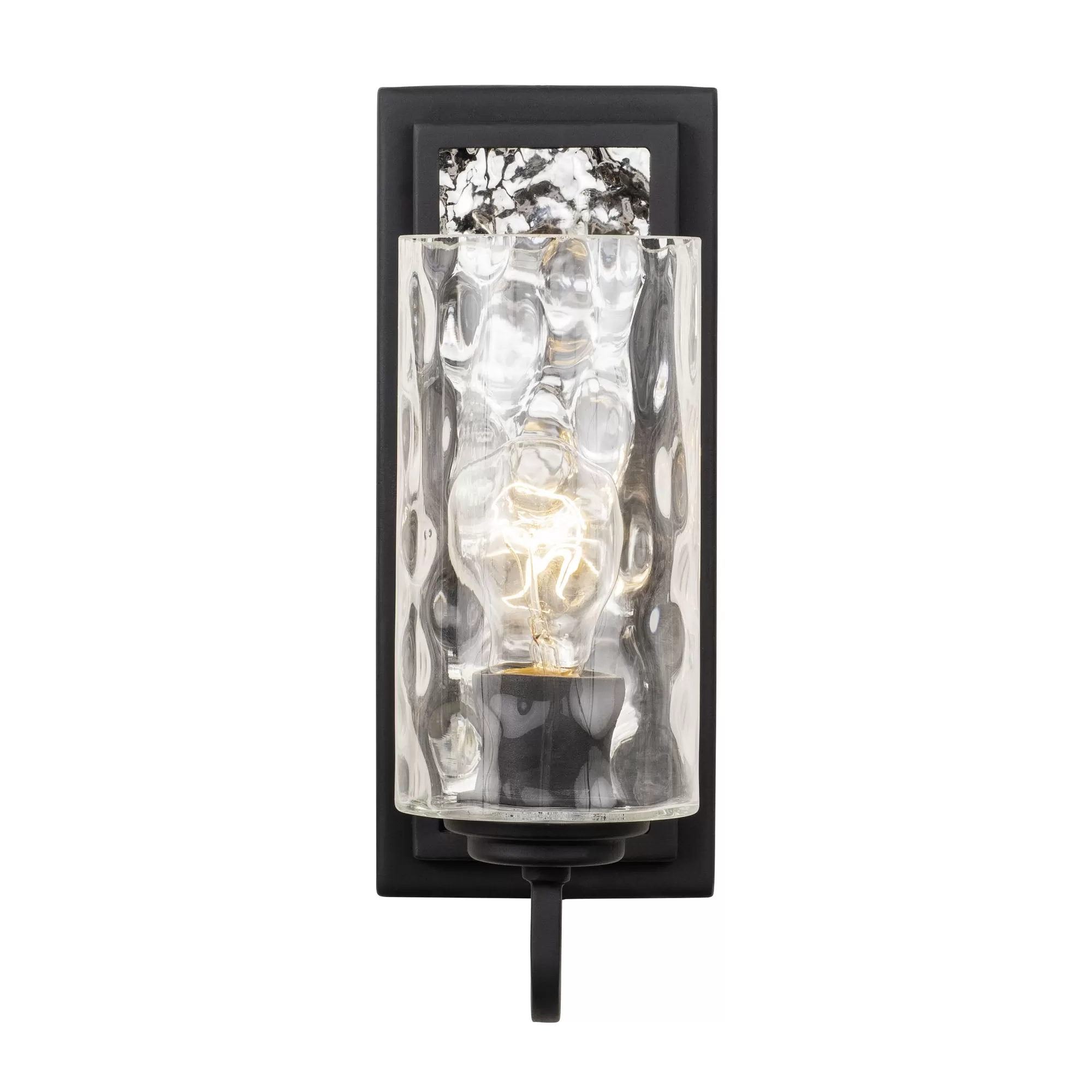 Hammer Time 371W01CBPS 1-Light Wall Sconce - Carbon/Polished Stainless 1 Hammer Time 371W01CBPS 1-Light Wall Sconce - Carbon/Polished Stainless