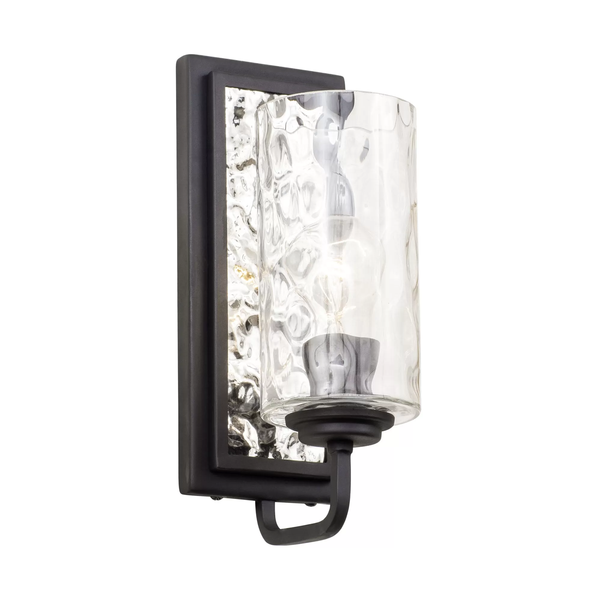 Hammer Time 371W01CBPS 1-Light Wall Sconce - Carbon/Polished Stainless 2 Hammer Time 371W01CBPS 1-Light Wall Sconce - Carbon/Polished Stainless - Image 2