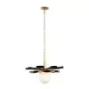 Daphne 372P01LMBFG 1-Light Large Pendant Light - Matte Black/French Gold