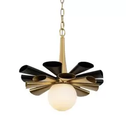Daphne 372P01MMBFG 1-Light Medium Pendant Light - Matte Black/French Gold 13 Daphne 372P01MMBFG 1-Light Medium Pendant Light - Matte Black/French Gold -Lighting Decoration Store 372P01MMBFG