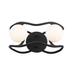 Black Betty 374B02CBFG 2-Light Vanity Light - Carbon/French Gold