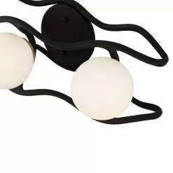 Black Betty 374B03CBFG 3-Light Vanity Light - Carbon/French Gold -Lighting Decoration Store 374B03CBFG Detail 1