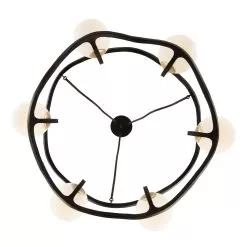 Black Betty 374C06CBFG 6-Light Chandelier - Carbon/French Gold -Lighting Decoration Store 374C06CBFG 4