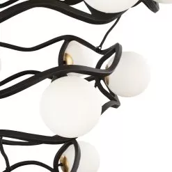 Black Betty 374C18CBFG 18-Light Chandelier - Carbon/French Gold -Lighting Decoration Store 374C18CBFG Detail 2