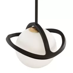 Black Betty 374M01CBFG 1-Light Mini Pendant Light - Carbon/French Gold -Lighting Decoration Store 374M01CBFG Detail 2