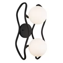 Black Betty 374W02CBFG 2-Light Wall Sconce - Carbon/French Gold -Lighting Decoration Store 374W02CBFG 3