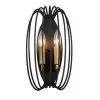 Nico 375W02CBHG 2-Light Wall Sconce - Carbon/Havana Gold