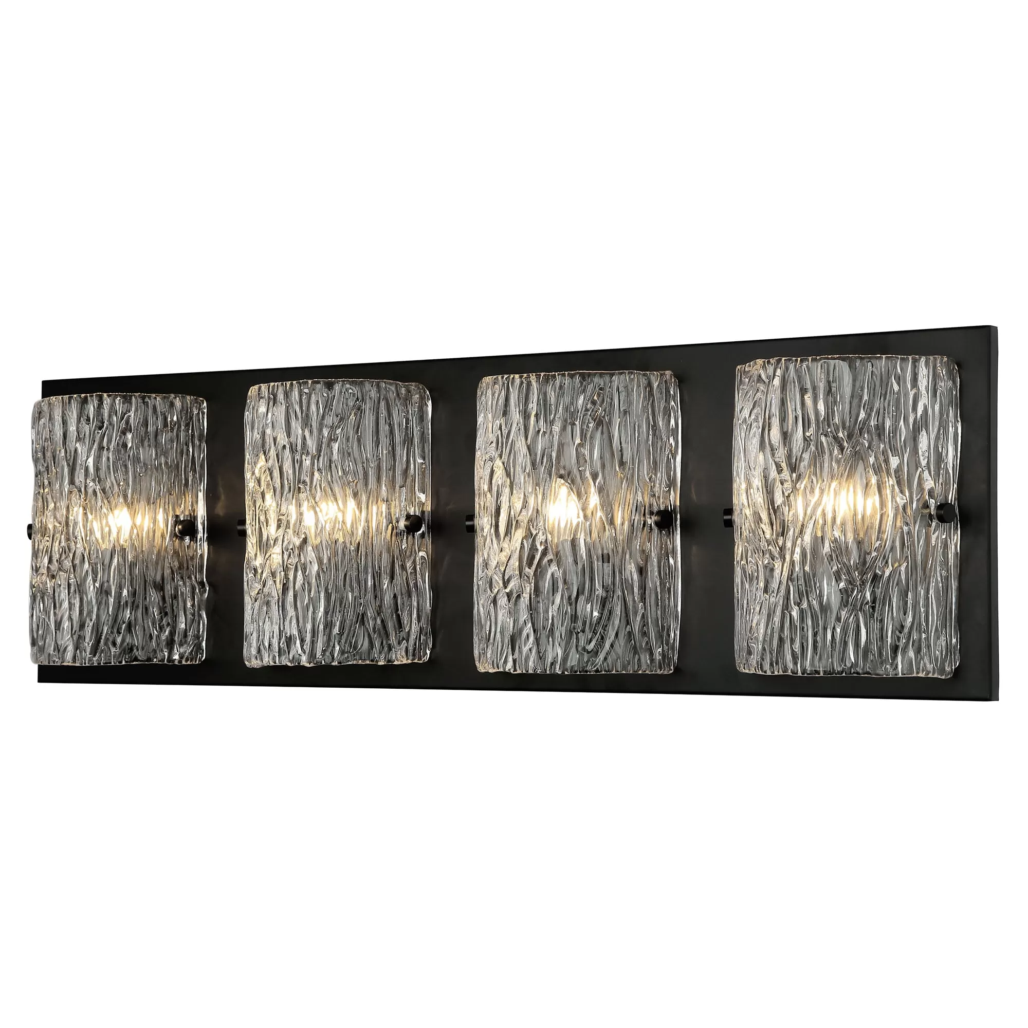 Morgan 376B04BL 4-Light Vanity Light - Black 1 Morgan 376B04BL 4-Light Vanity Light - Black