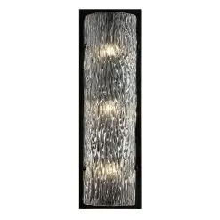 Morgan 376W03BL 3-Light Wall Sconce - Black