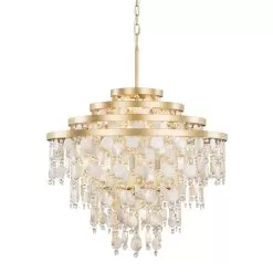Kalani 377C10FG 10-Light Chandelier - French Gold -Lighting Decoration Store 377C10FG